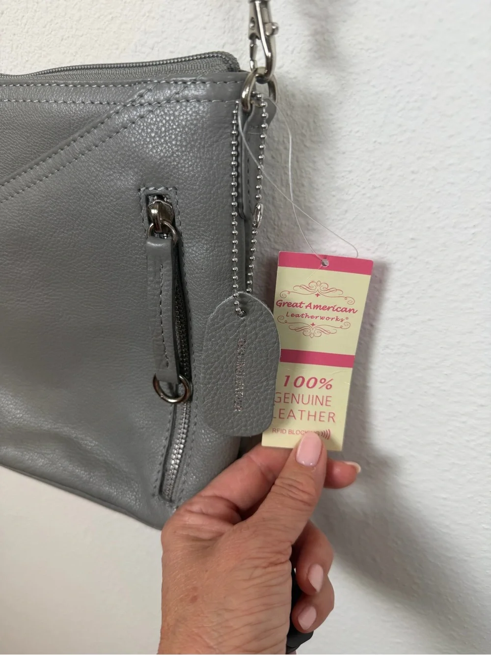Everyday Gray Crossbody Cosmetic Pouch - Sleek Organizer